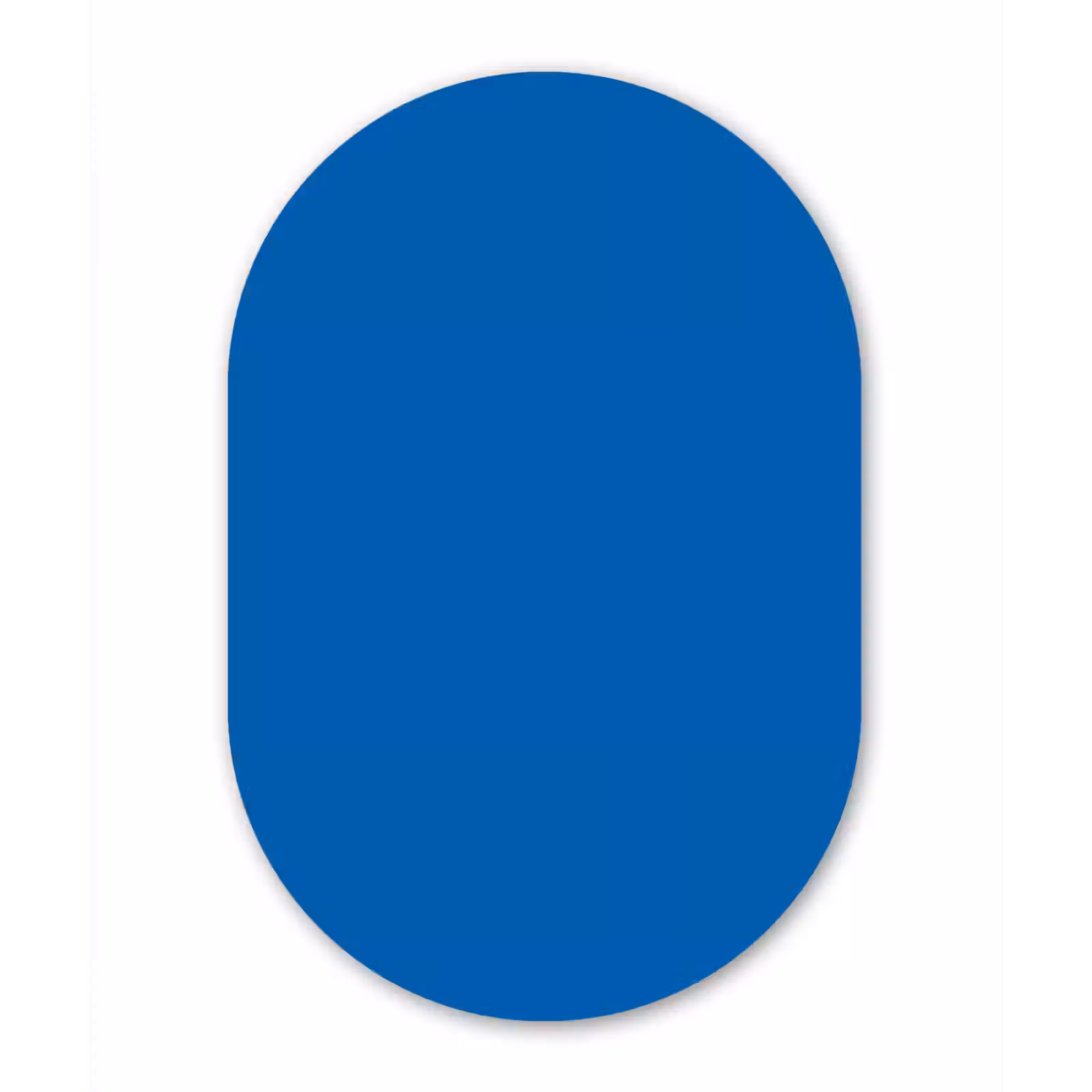 Muurovaal aluminium - Classic - Azure - Blauw — 1
