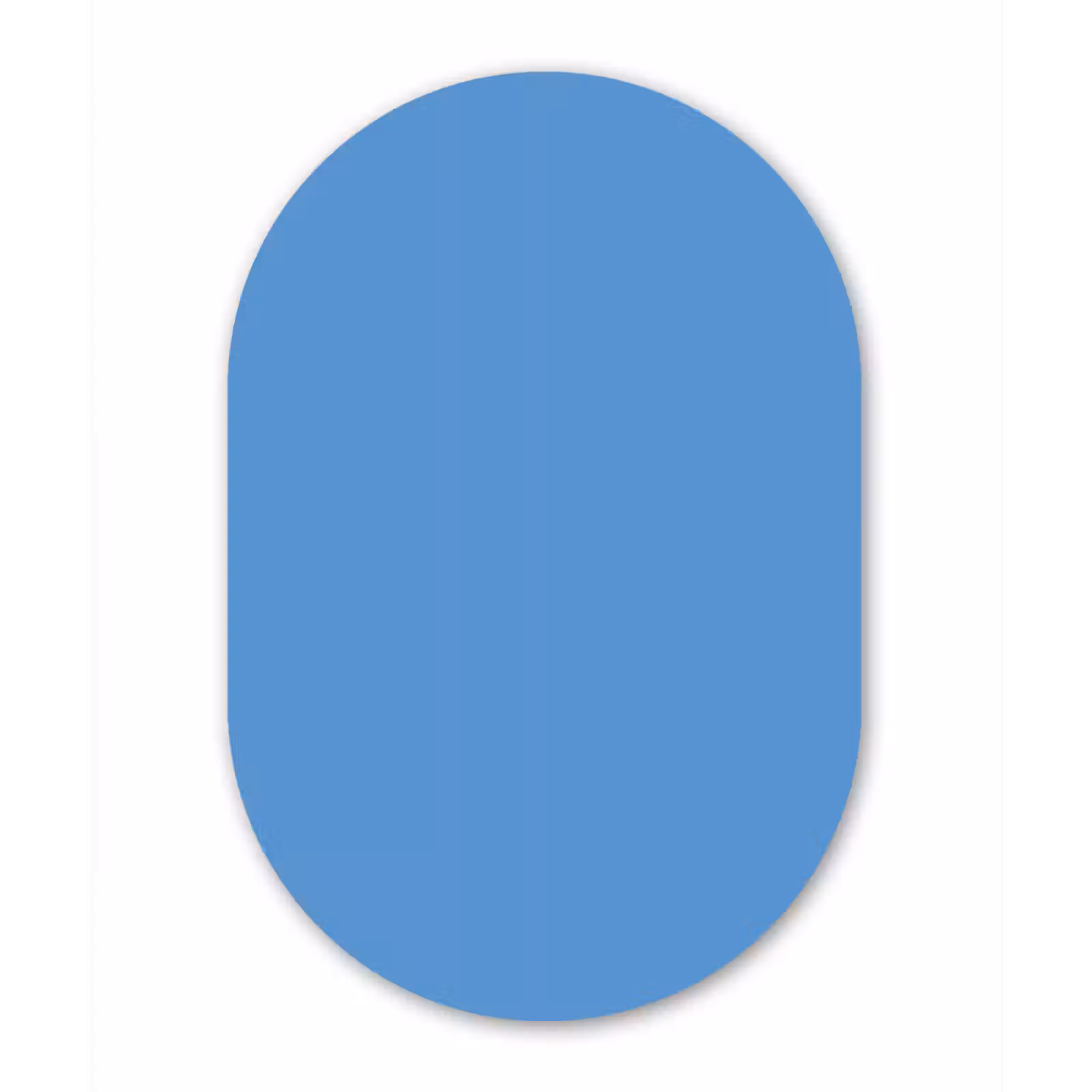 Muurovaal aluminium - Cornflower - Blue - Blauw — 1
