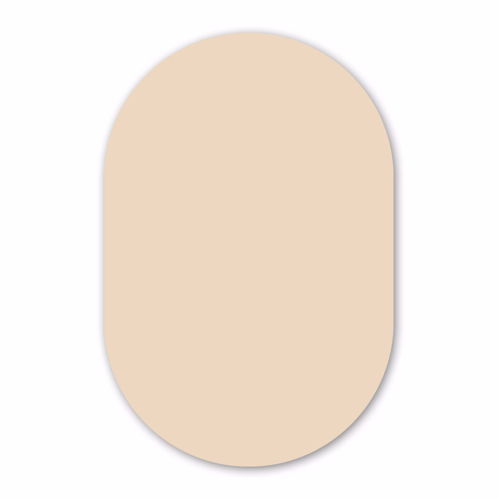 Muurovaal aluminium - Cream - Nude - Neutraal — 1