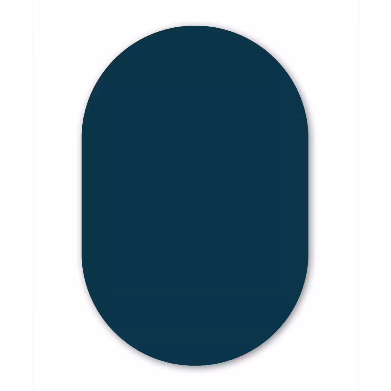 Muurovaal aluminium - Dark - Indigo - Blauw — 1