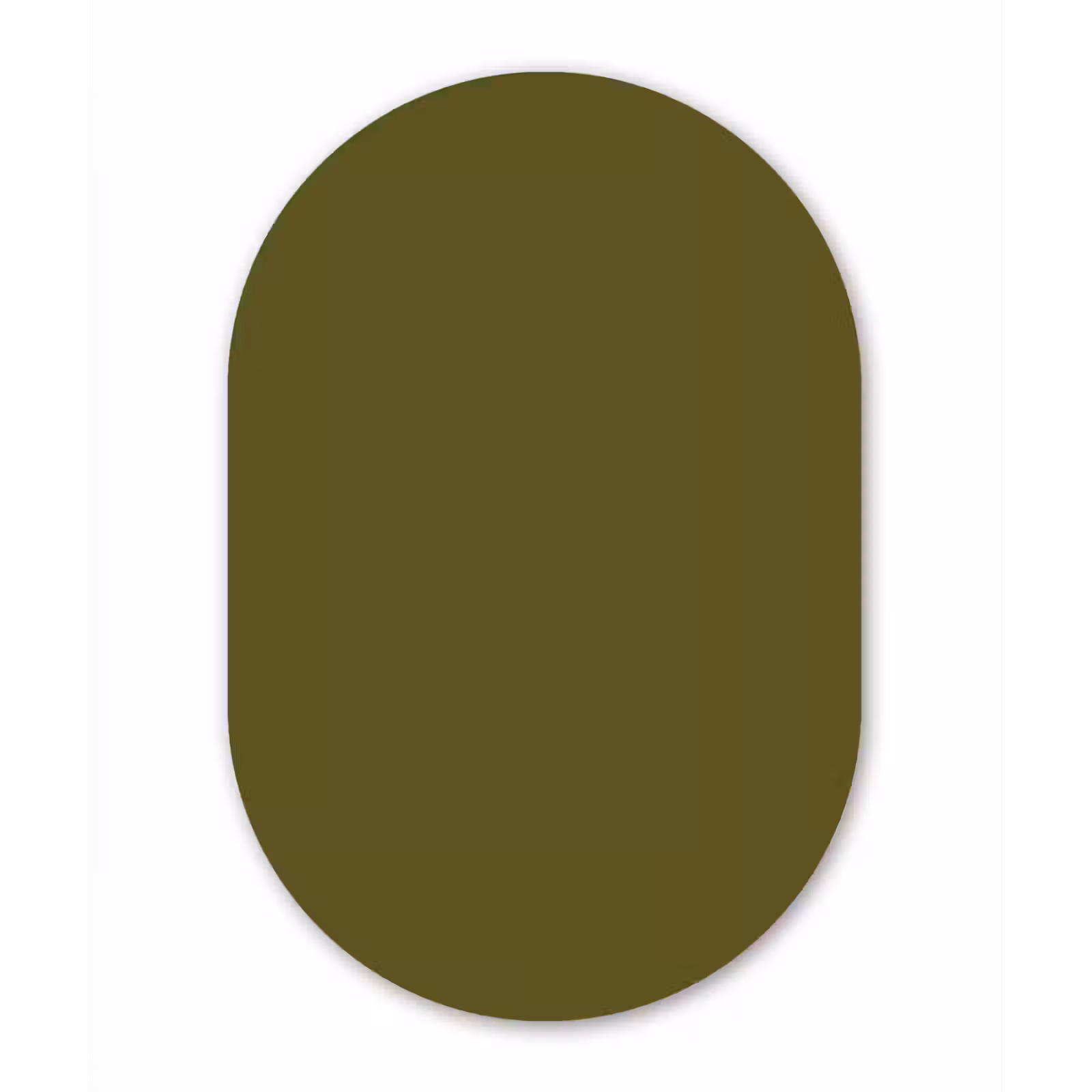 Muurovaal aluminium - Dark - Olive - Groen — 1