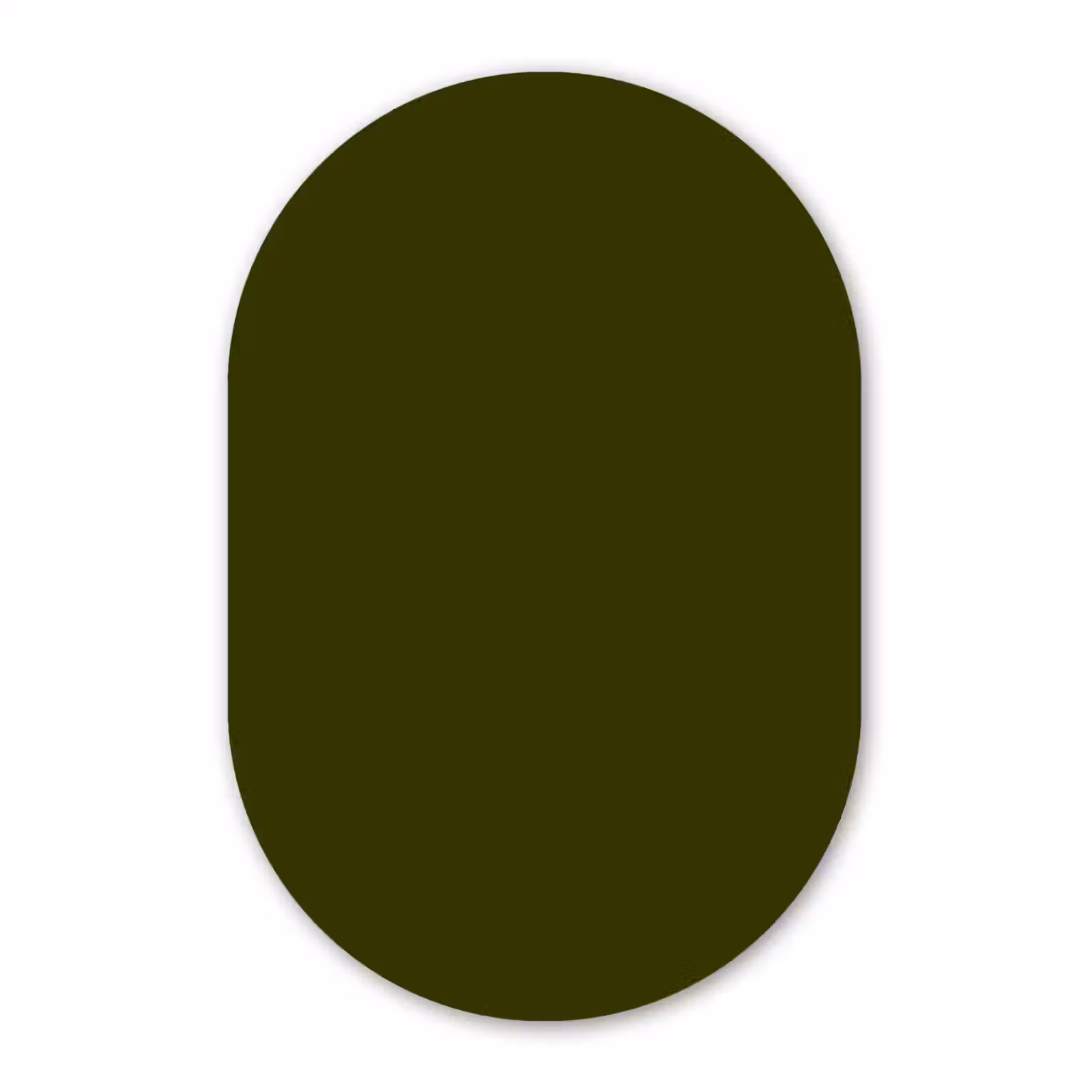 Muurovaal aluminium - Dark - Olive - Groen — 1