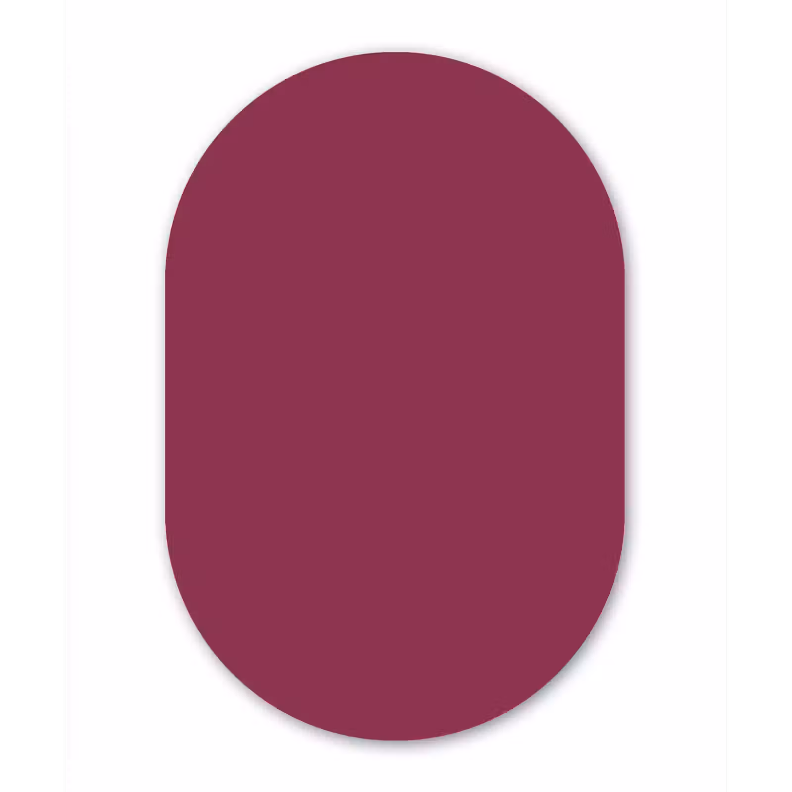 Muurovaal aluminium - Deep - Rasberry - Rood — 1