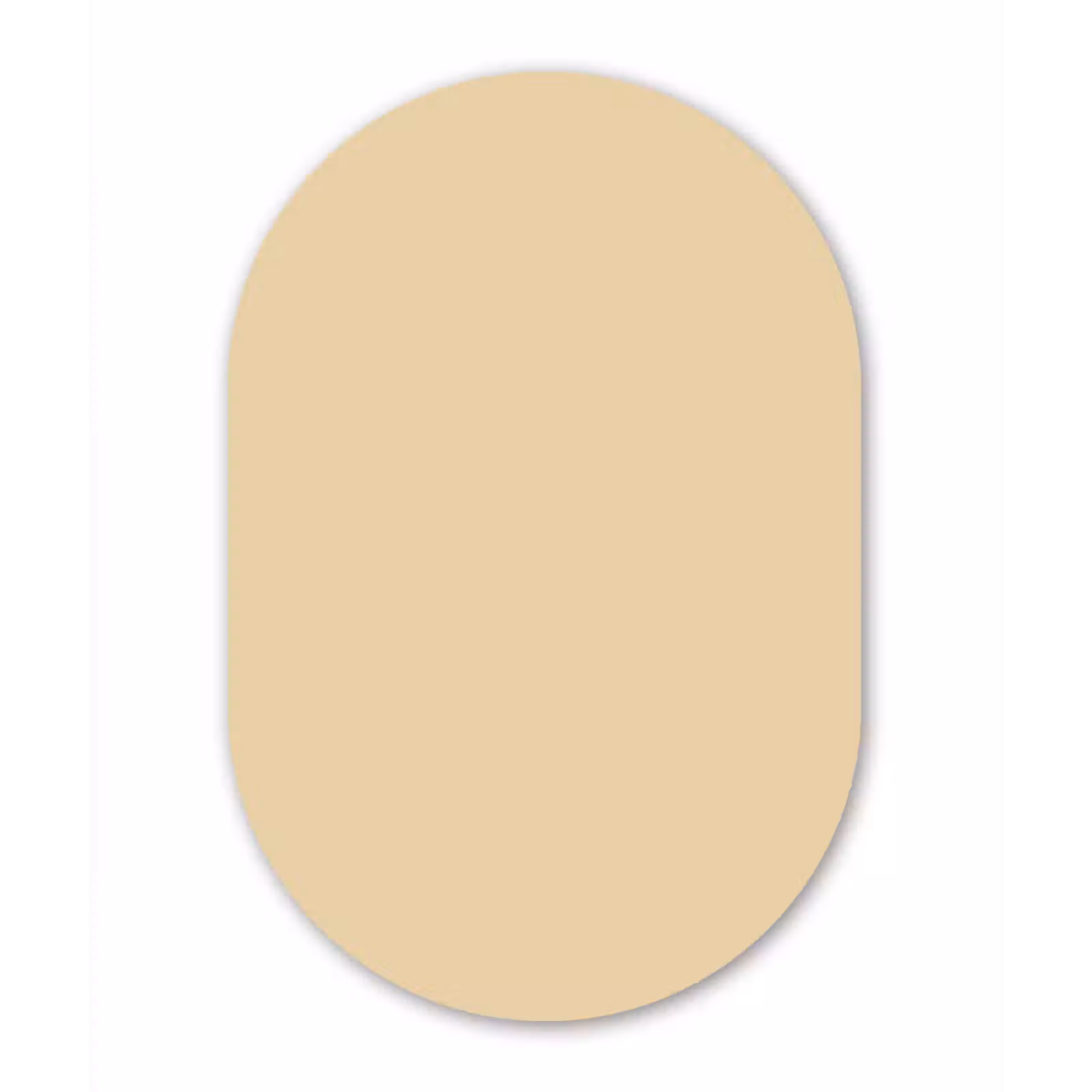 Muurovaal aluminium - Desert - Sand - Nude — 1