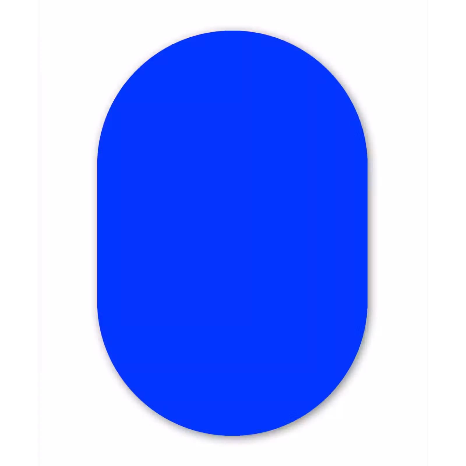 Muurovaal aluminium - Electric - Blue - Blauw — 1