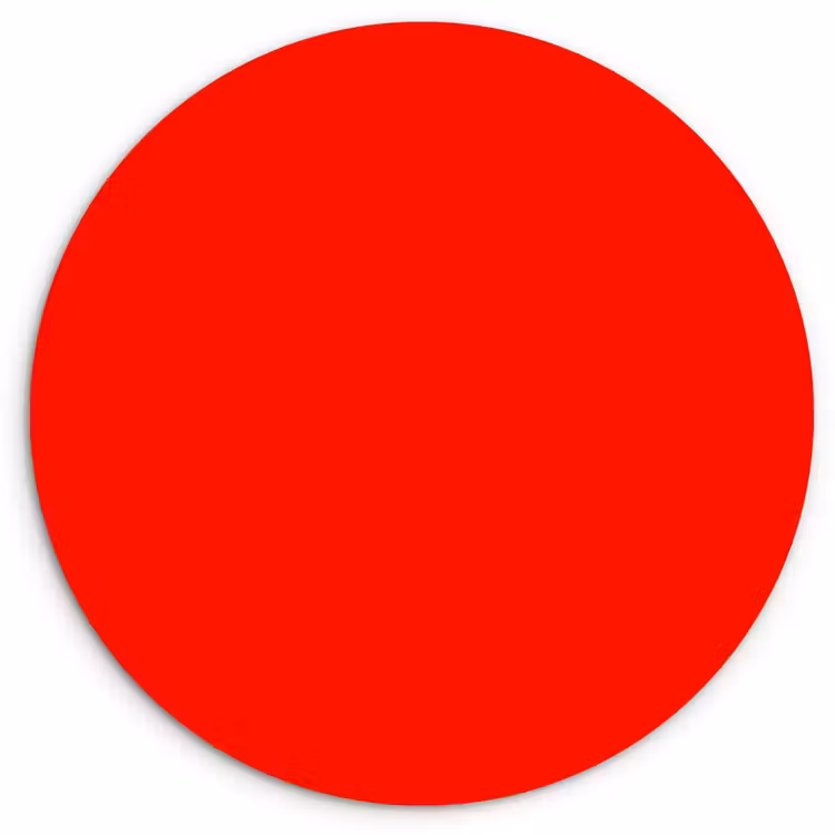Muurcirkel - Vibrant - Vermilion - Rood — 1