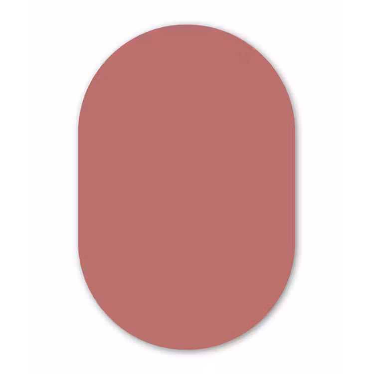 Muurovaal aluminium - Ancient - Rose - Roze — 1