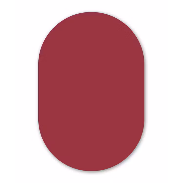 Muurovaal aluminium - Antique - Ruby - Rood — 1