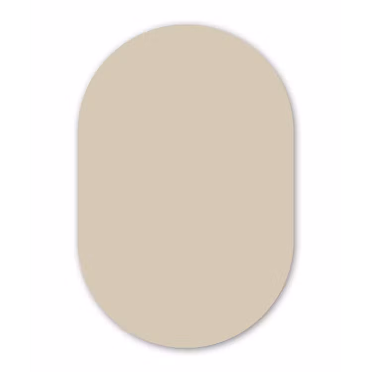 Muurovaal aluminium - Baked - Biscuit - Nude — 1