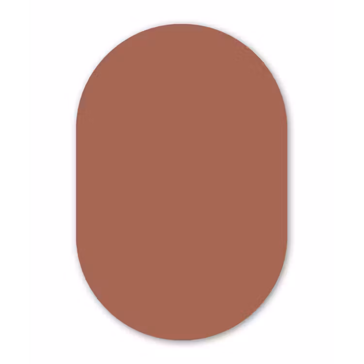 Muurovaal aluminium - Baked - Earth - Oranje — 1