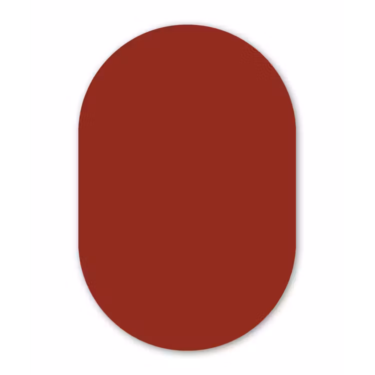 Muurovaal aluminium - Burnt - Copper - Rood — 1