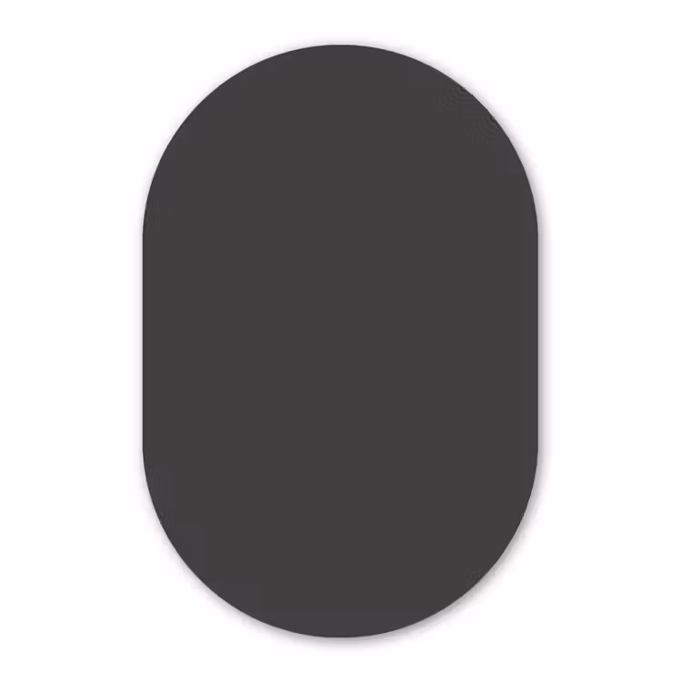 Muurovaal aluminium - Charcoal - Grijs- Grey — 1