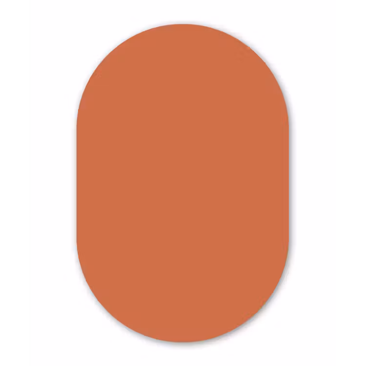 Muurovaal aluminium - Classic - Terracotta - Oranje — 1