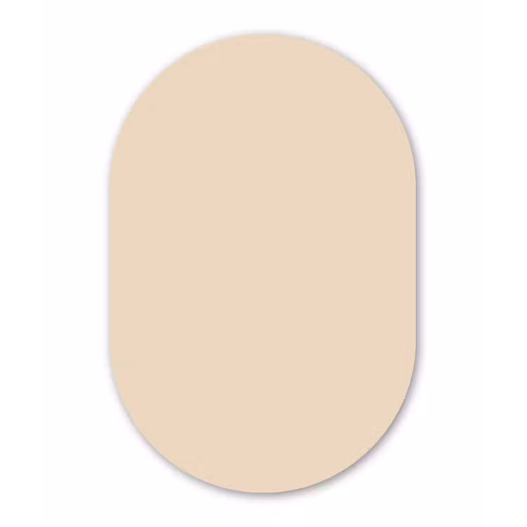 Muurovaal aluminium - Cream - Nude - Neutraal — 1