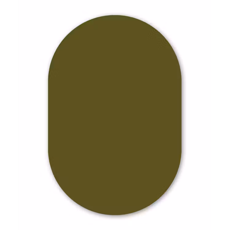 Muurovaal aluminium - Dark - Olive - Groen — 1