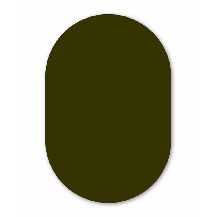 Muurovaal aluminium - Dark - Olive - Groen — 1