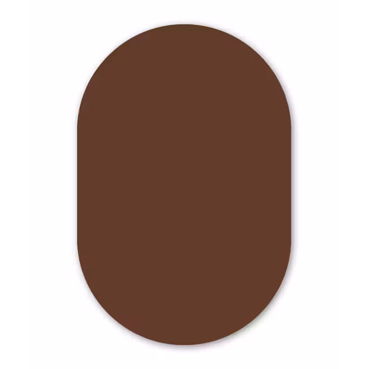 Muurovaal aluminium - Deep - Clay - Brown - Bruin — 1