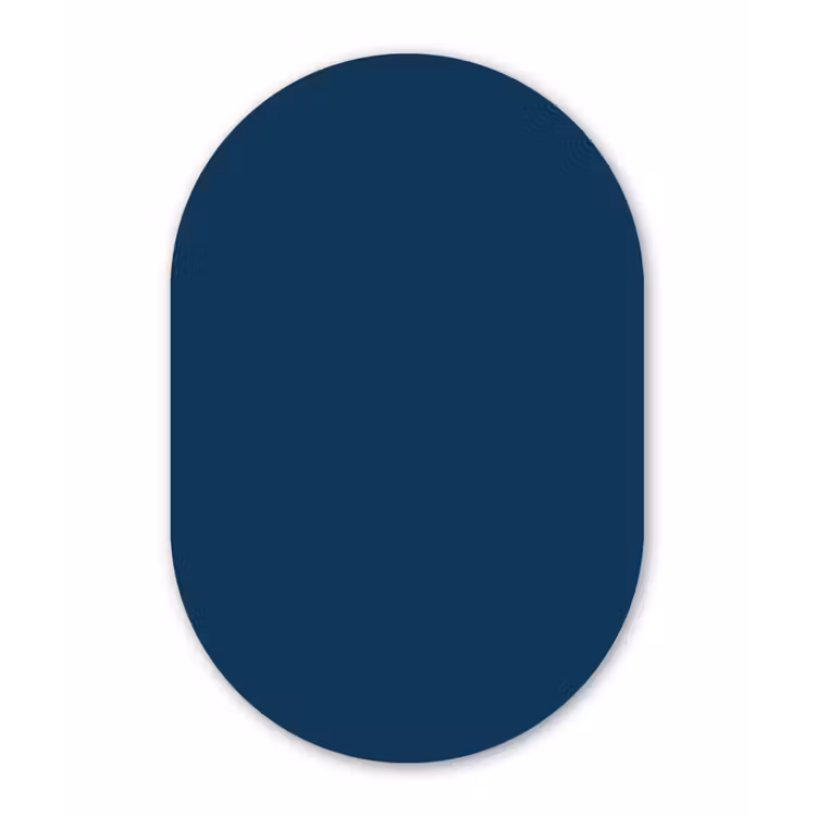 Muurovaal aluminium - Deep - Ocean - Blauw — 1