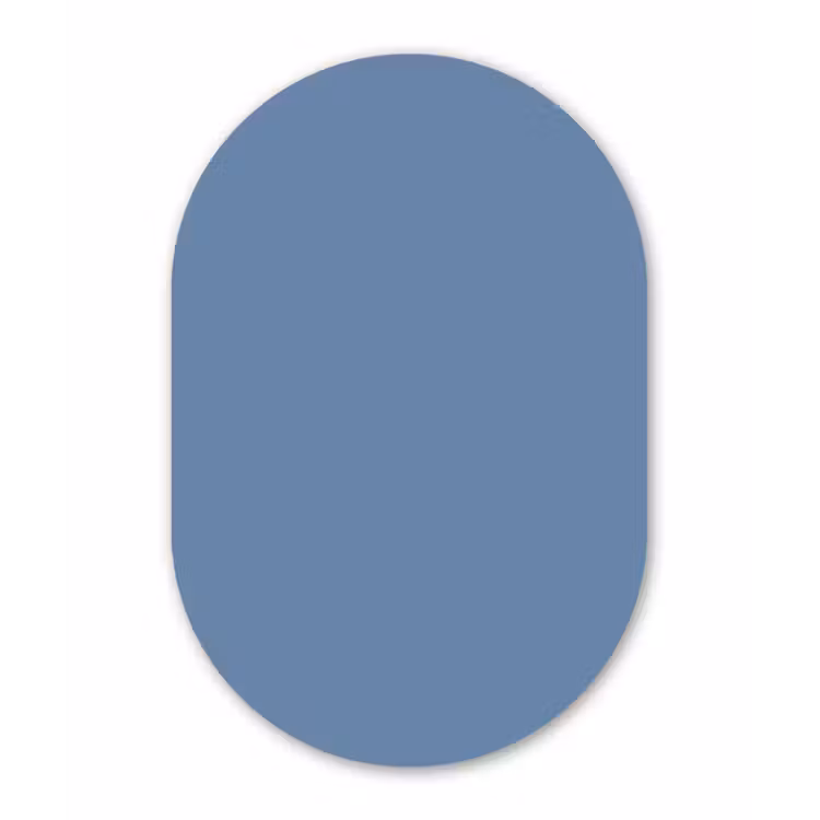 Muurovaal aluminium - Denim - Breeze - Blauw — 1