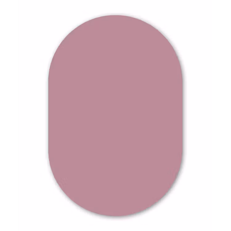 Muurovaal aluminium - Dusty - Mauve - Paars — 1