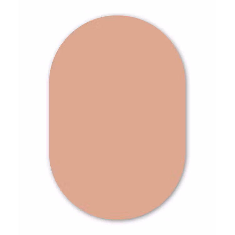 Muurovaal aluminium - Dusty - Rose - Roze — 1