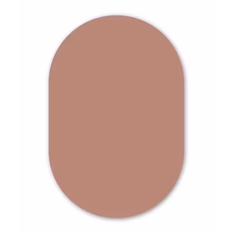Muurovaal aluminium - Earthy - Blusher - Roze — 1