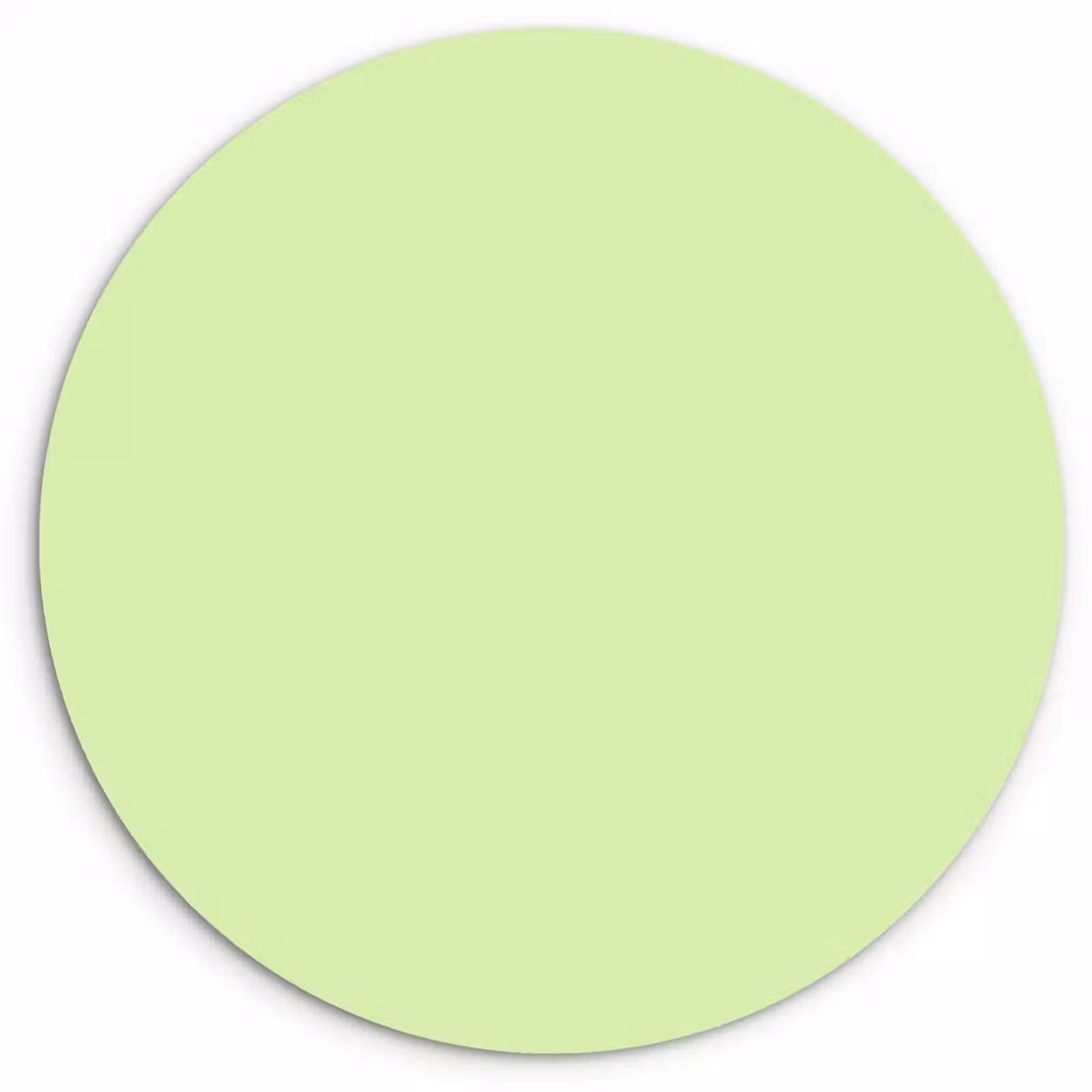Muurcirkel - Light - Lime - Groen — 1