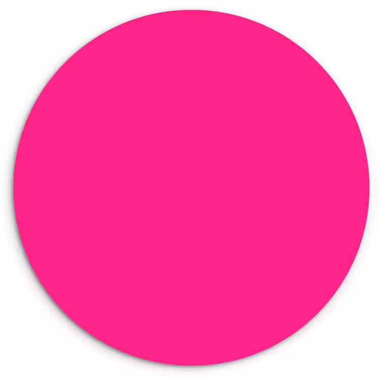 Muurcirkel - Hot - Fuchsia - Roze — 1