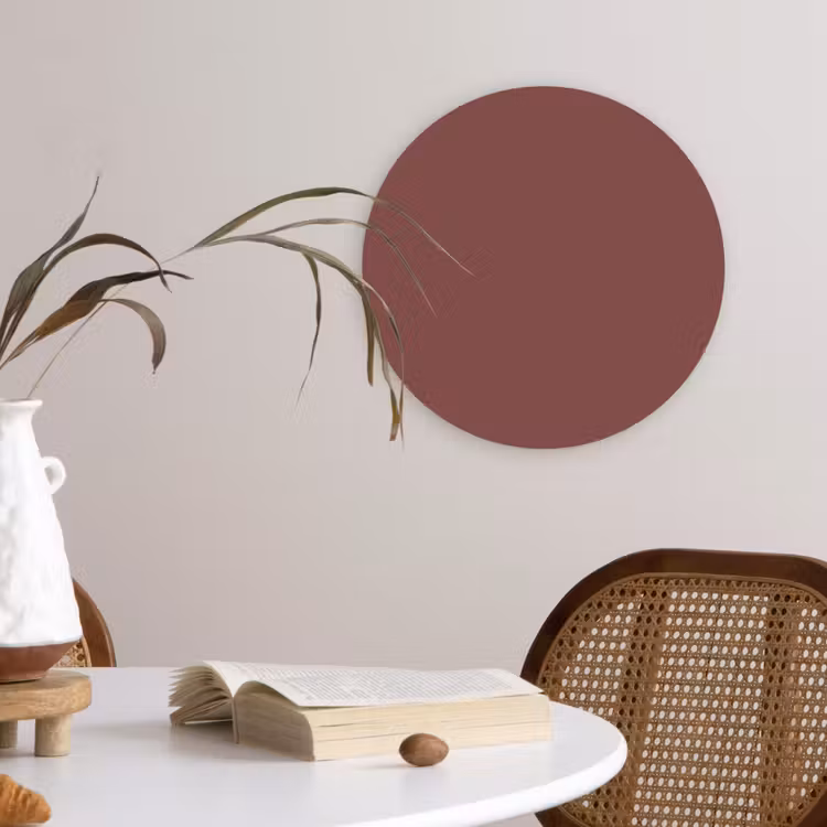 Muurcirkel - Muted - Raisin - Rood — 4