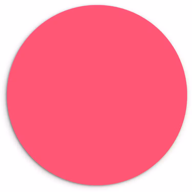 Muurcirkel - Neon - Flamingo - Roze — 1