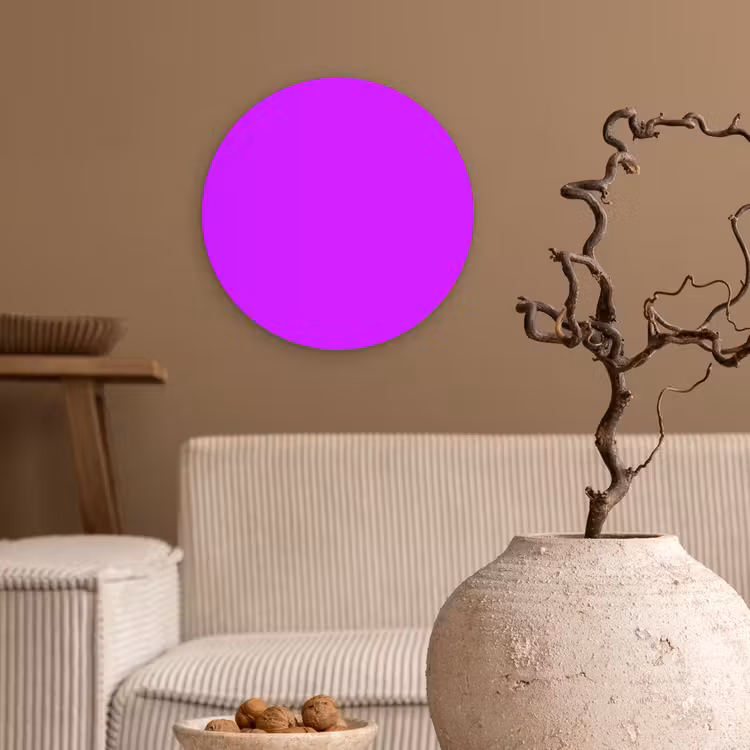 Muurcirkel - Neon - Orchid - Paars — 2