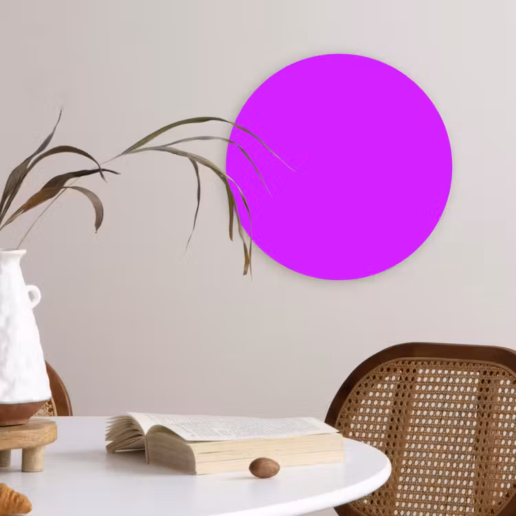 Muurcirkel - Neon - Orchid - Paars — 4