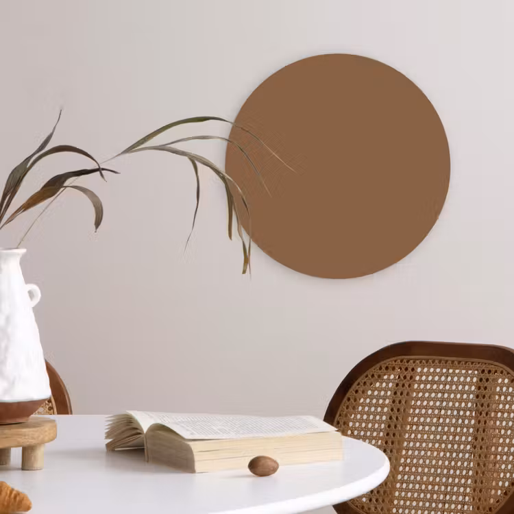 Muurcirkel - Soft - Walnut - Bruin — 4