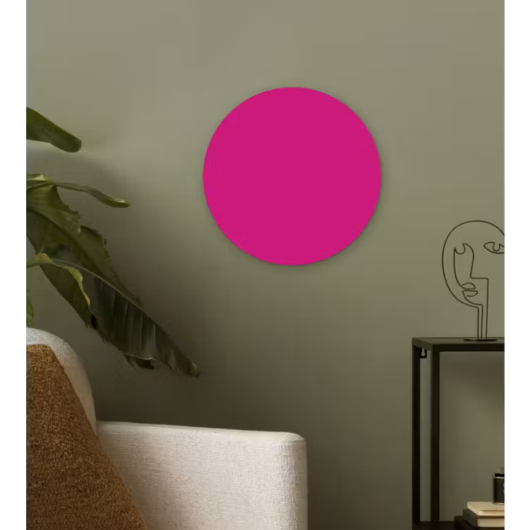 Muurcirkel - Velvet - Magenta - Roze — 3