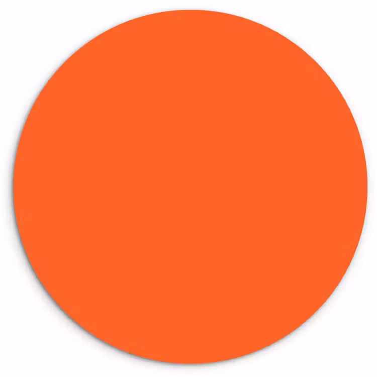 Muurcirkel - Vivid - Amber - Oranje — 1