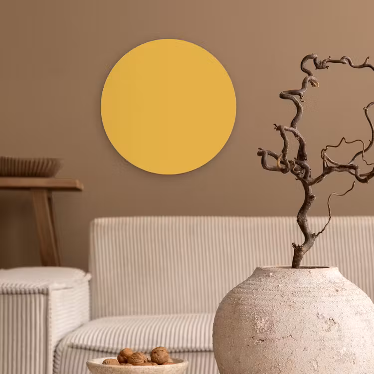 Muurcirkel - Joyful - Mustard - Geel — 2