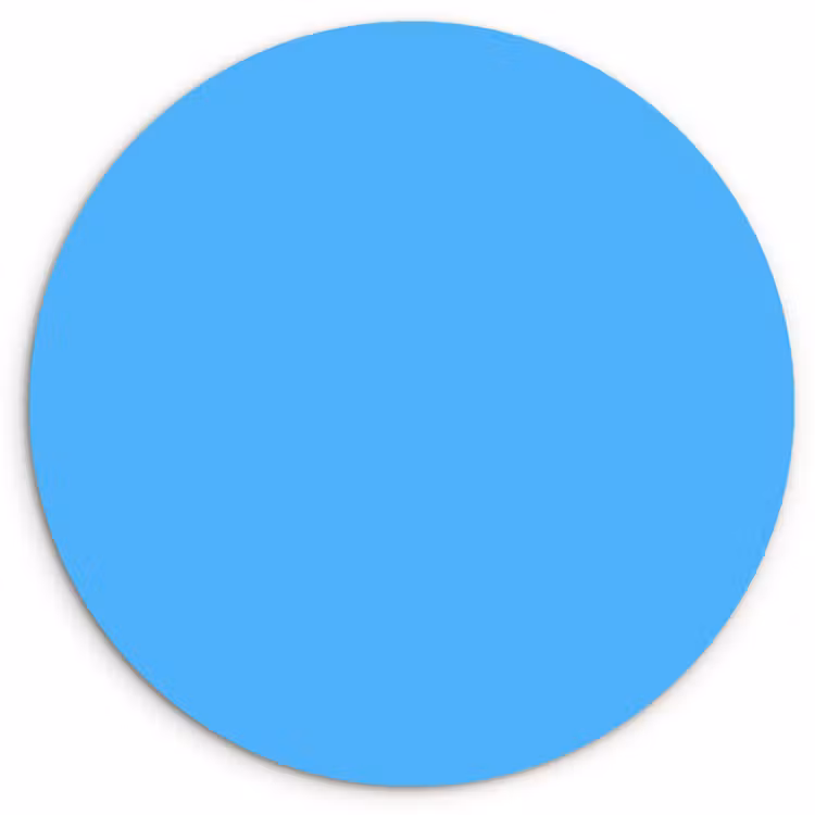 Muurcirkel - Sky - Blue - Blauw — 1