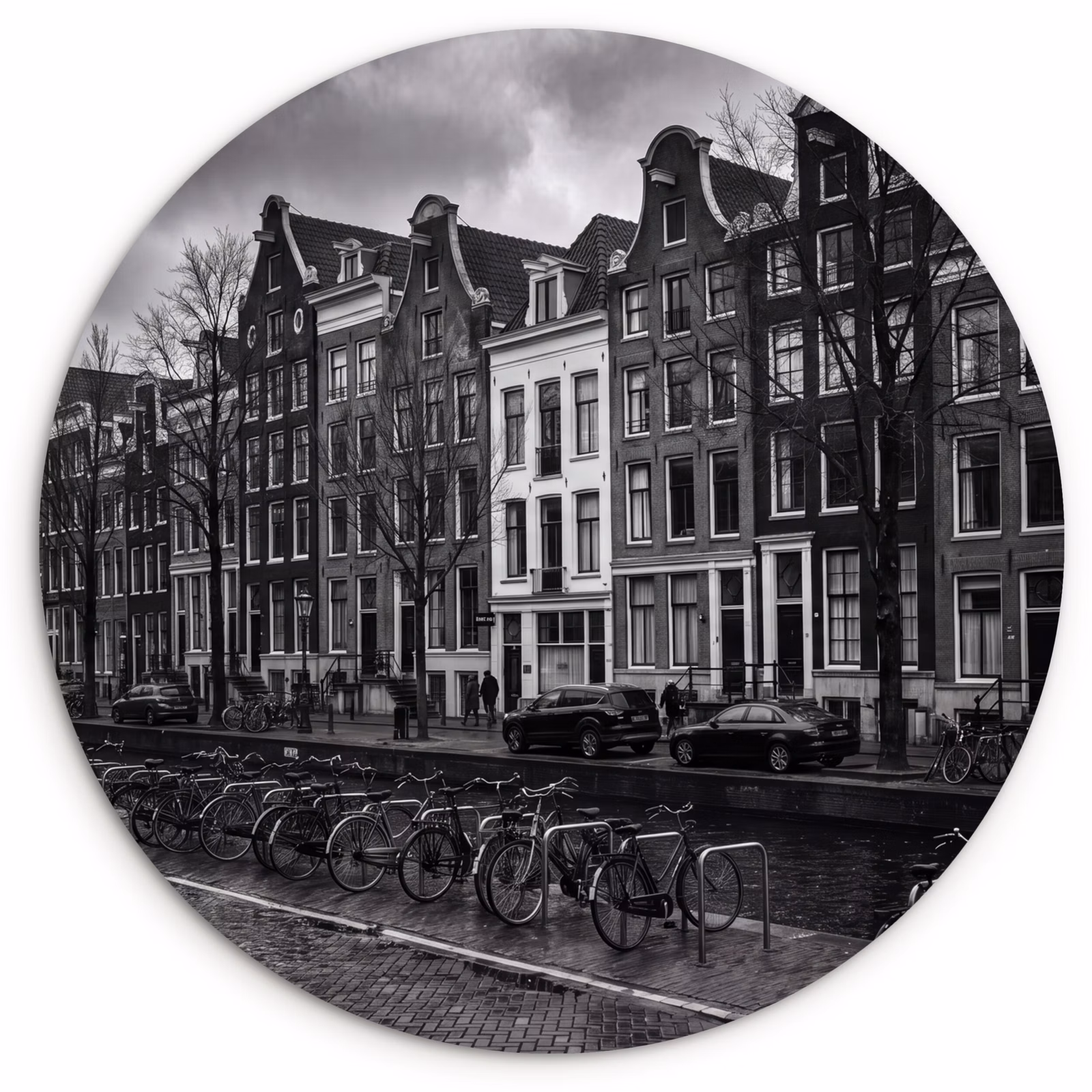 Muurcirkel - Huis - Gracht - Amsterdam - Architectuur - Zwart-wit — 1