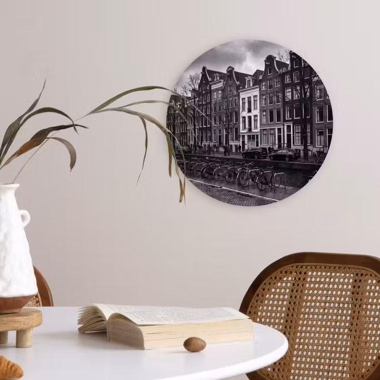 Muurcirkel - Huis - Gracht - Amsterdam - Architectuur - Zwart-wit — 4