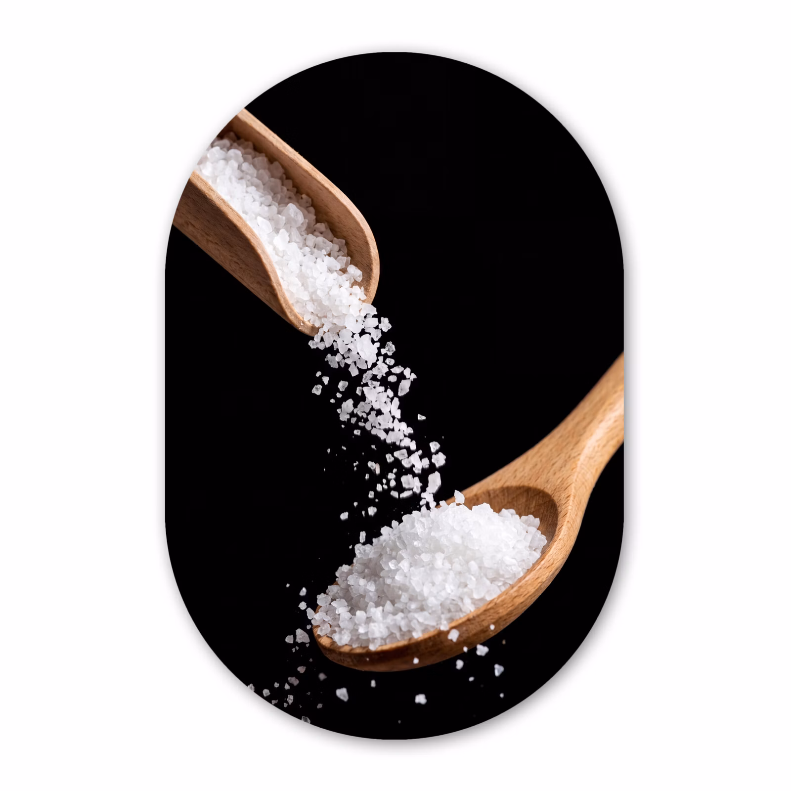 Muurovaal aluminium - Eten - Zout - Hout — 1