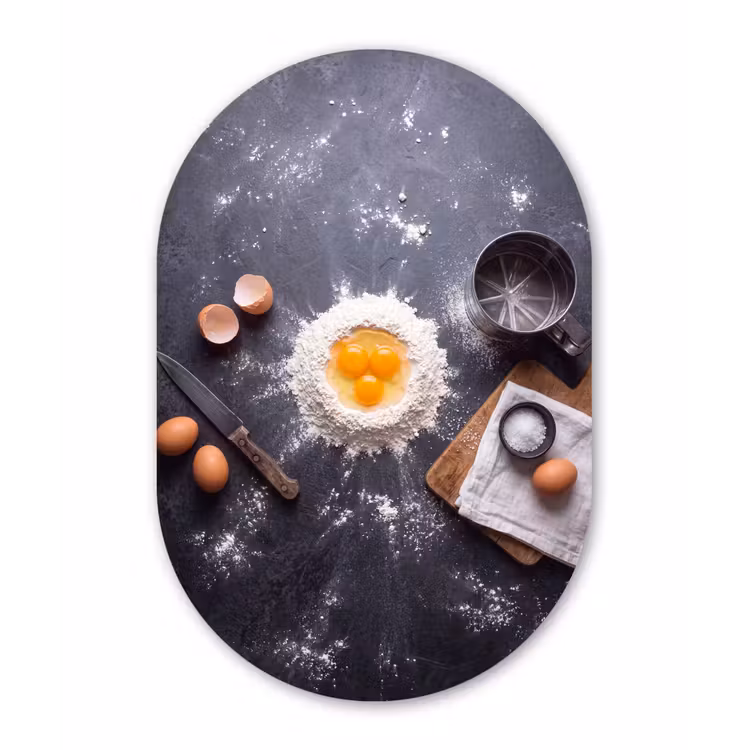 Muurovaal aluminium - Eten - Bakken - Keuken — 1