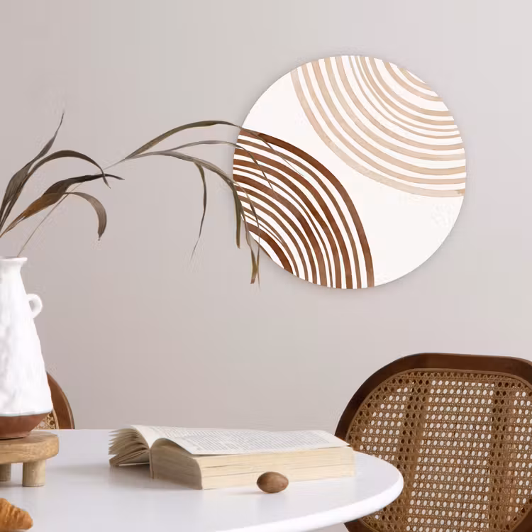 Muurcirkel - Lijnen - Minimalistisch - Kunst — 4