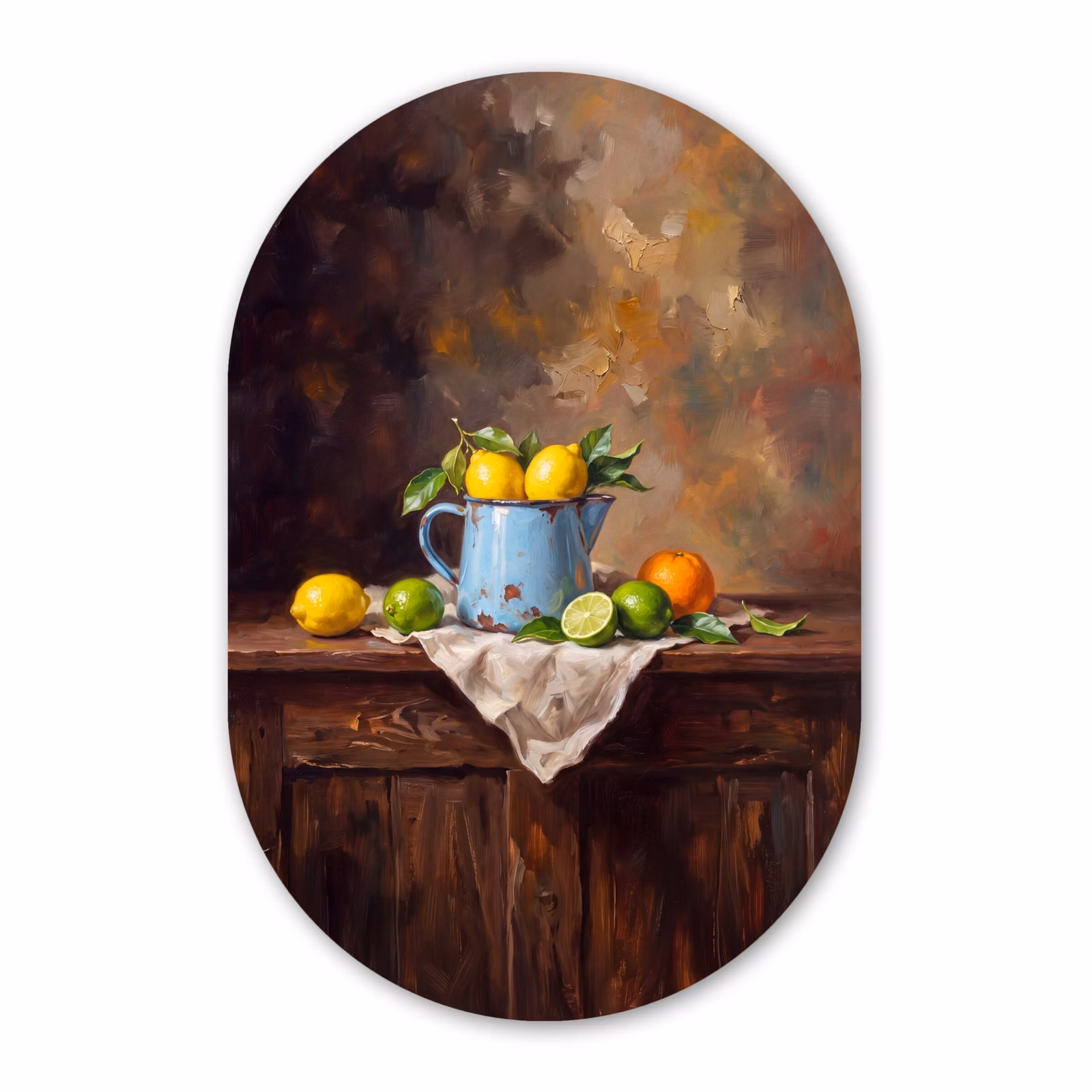 Muurovaal aluminium - Eten - Stilleven - Klassiek — 1