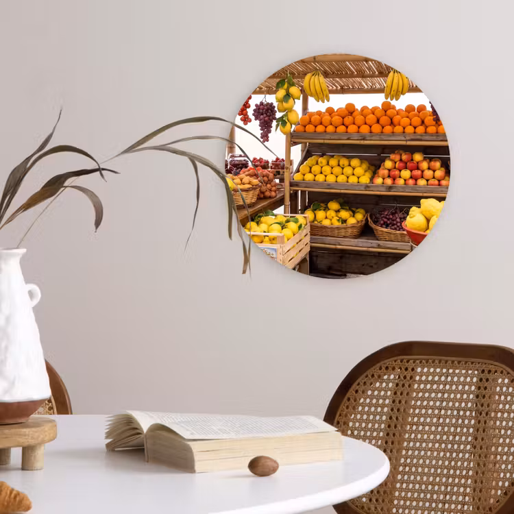 Muurcirkel - Marktkraam - Fruit - Vers — 4