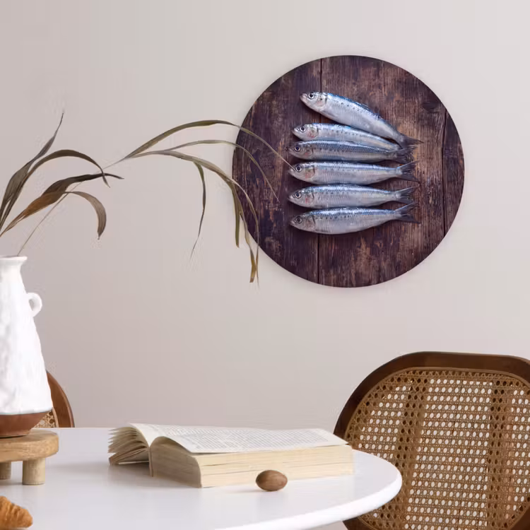 Muurcirkel - Vis - Hout - Eten — 4