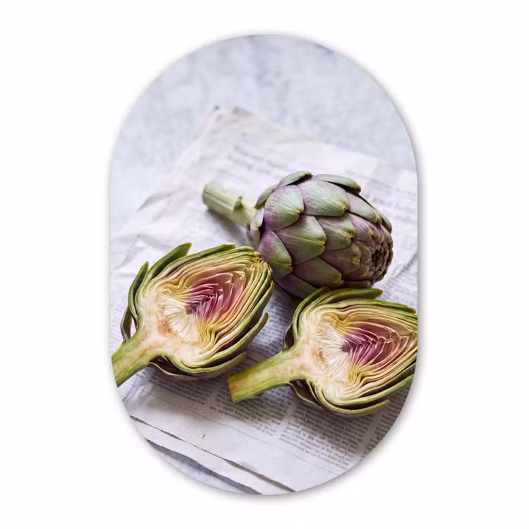 Muurovaal aluminium - Artisjok - Doorgesneden - Eten — 1