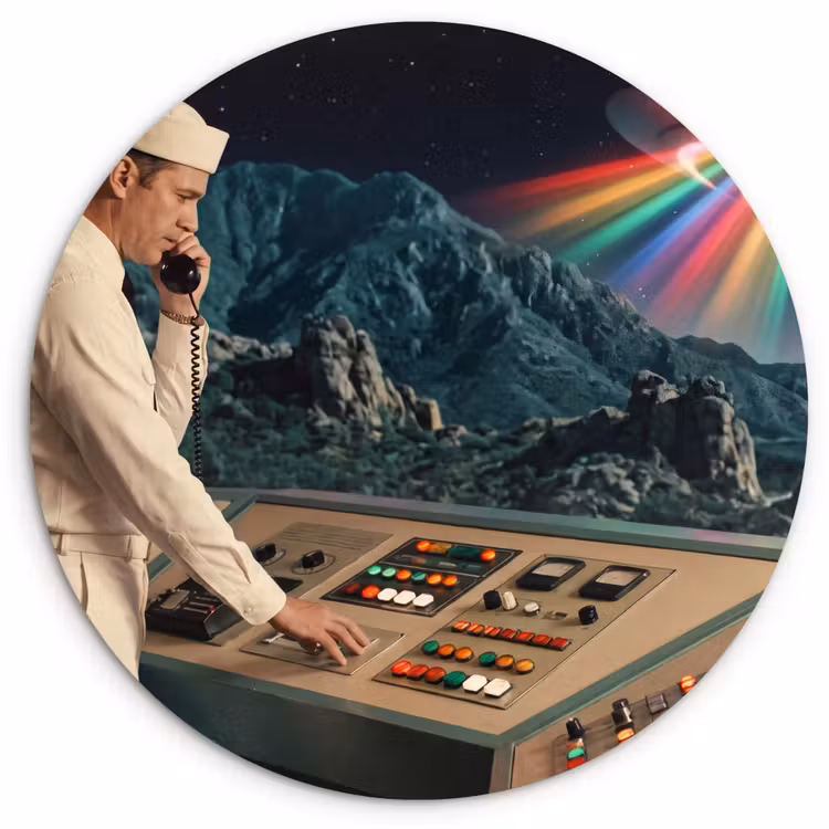 Muurcirkel - Man - Controlekamer - Strand — 1