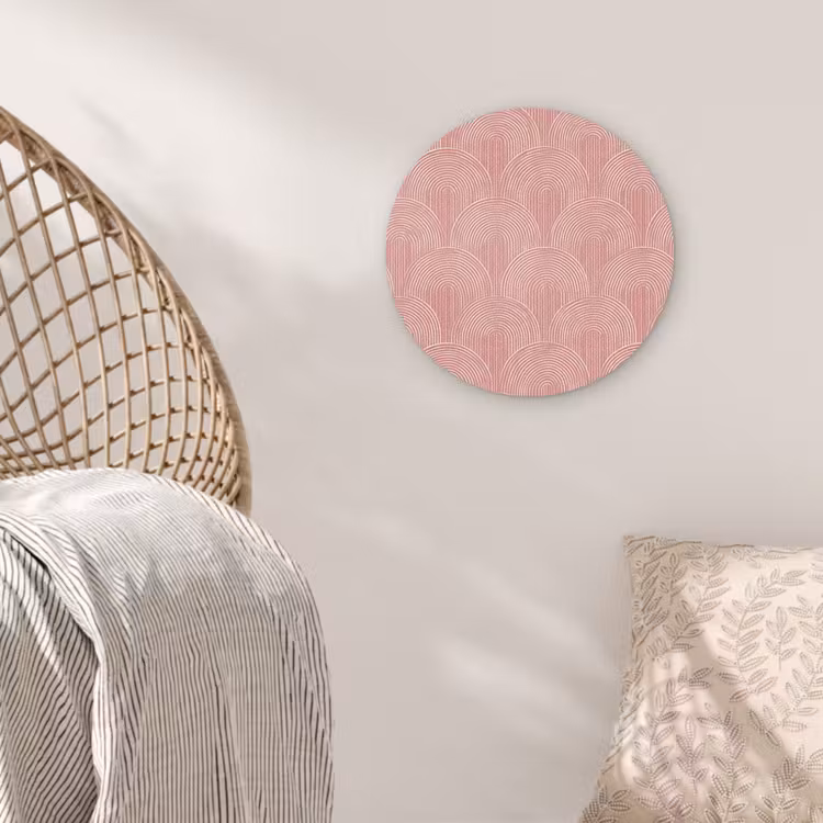 Muurcirkel - Oudroze - Bogen - Deco - Lijnen — 5