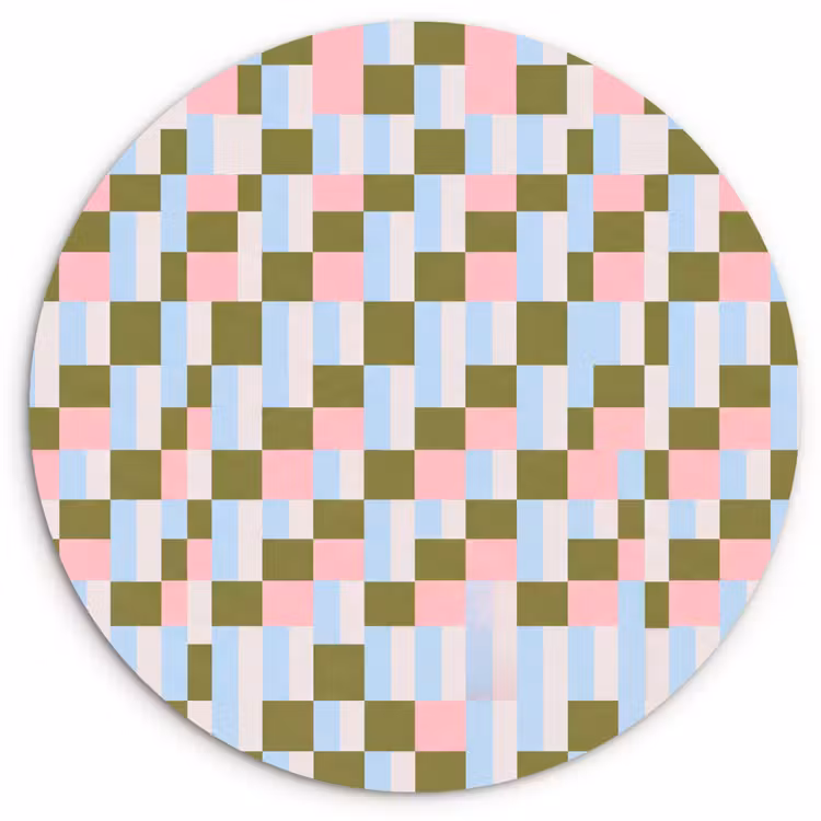 Muurcirkel - Patroon - Geometrisch - Abstract - Kleurrijk - Modern — 1