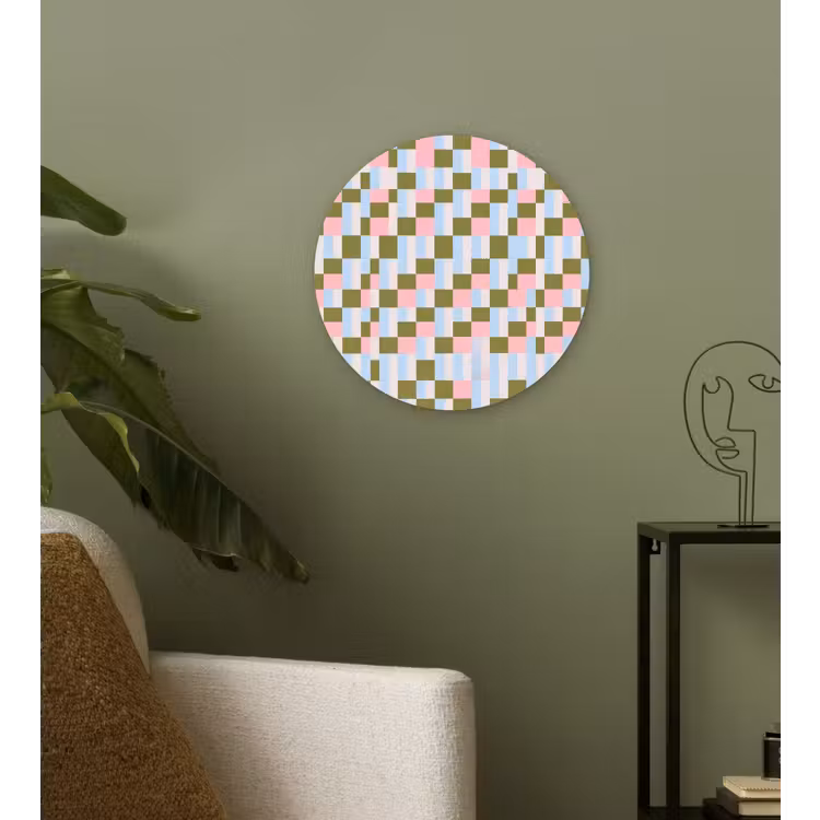 Muurcirkel - Patroon - Geometrisch - Abstract - Kleurrijk - Modern — 3